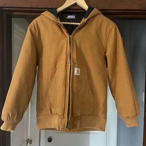 Carhartt kids 10-12 cotton canvas work style coat
